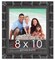 8x10 Wide Bamboo Picture Frame with UV-Resistant Acrylic & Acid Free Backing, Available in 4 Finishes - Brown, Black, Silver, and Natural